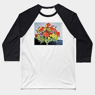 Mama's Birthday Bouquet Baseball T-Shirt